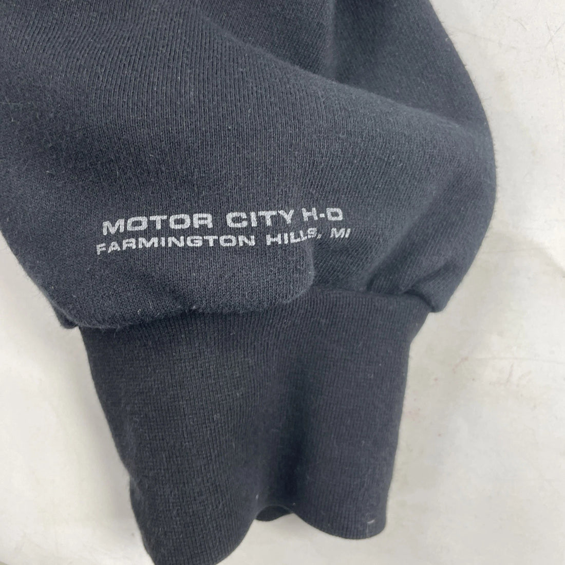Harley Davidson Motorcycles 1/4 Zip Sweatshirt Hoodie Size 2XL Black