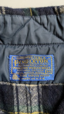 Vintage Pendleton Wool Field Button Up Shirt Size Medium Plaid