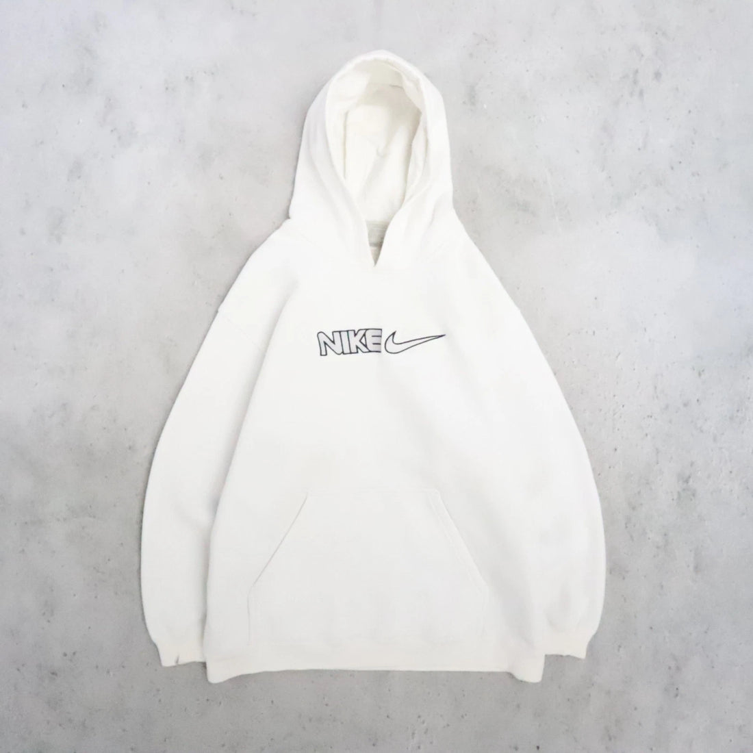 Vintage Nike Spell Out Sweatshirt Hoodie Size XL