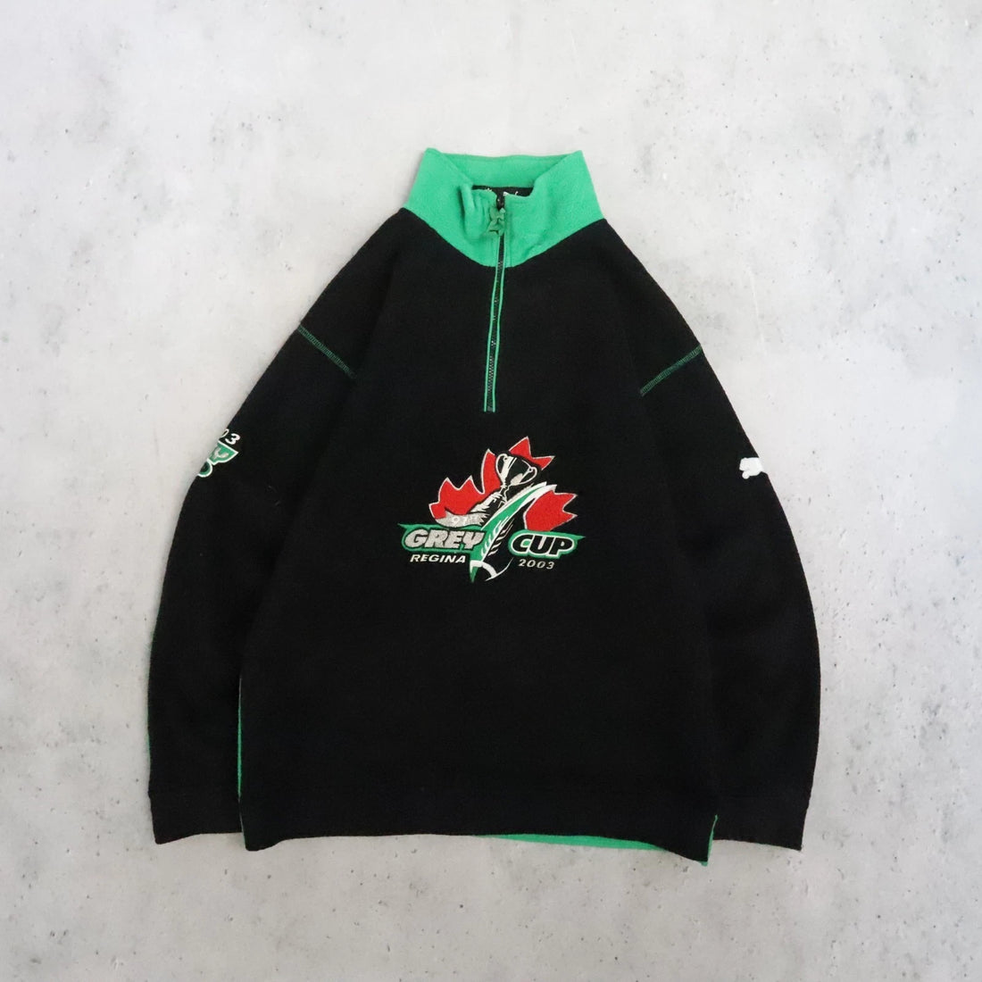 Vintage Grey Cup 2003 Fleece Jacket Size Medium CFL