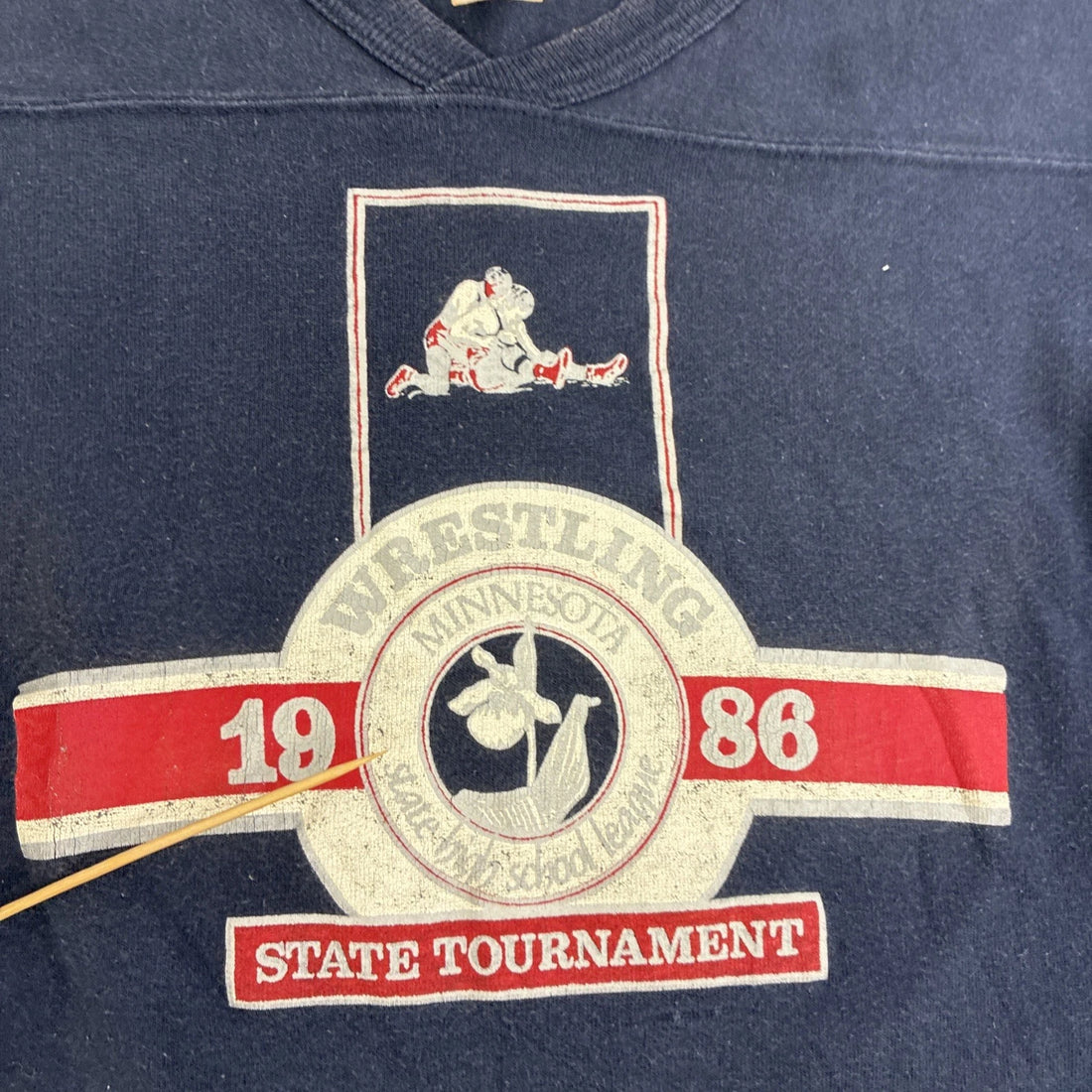 Vintage Minnesota Wrestling State Tournament Champion T-Shirt Size Medium 80s
