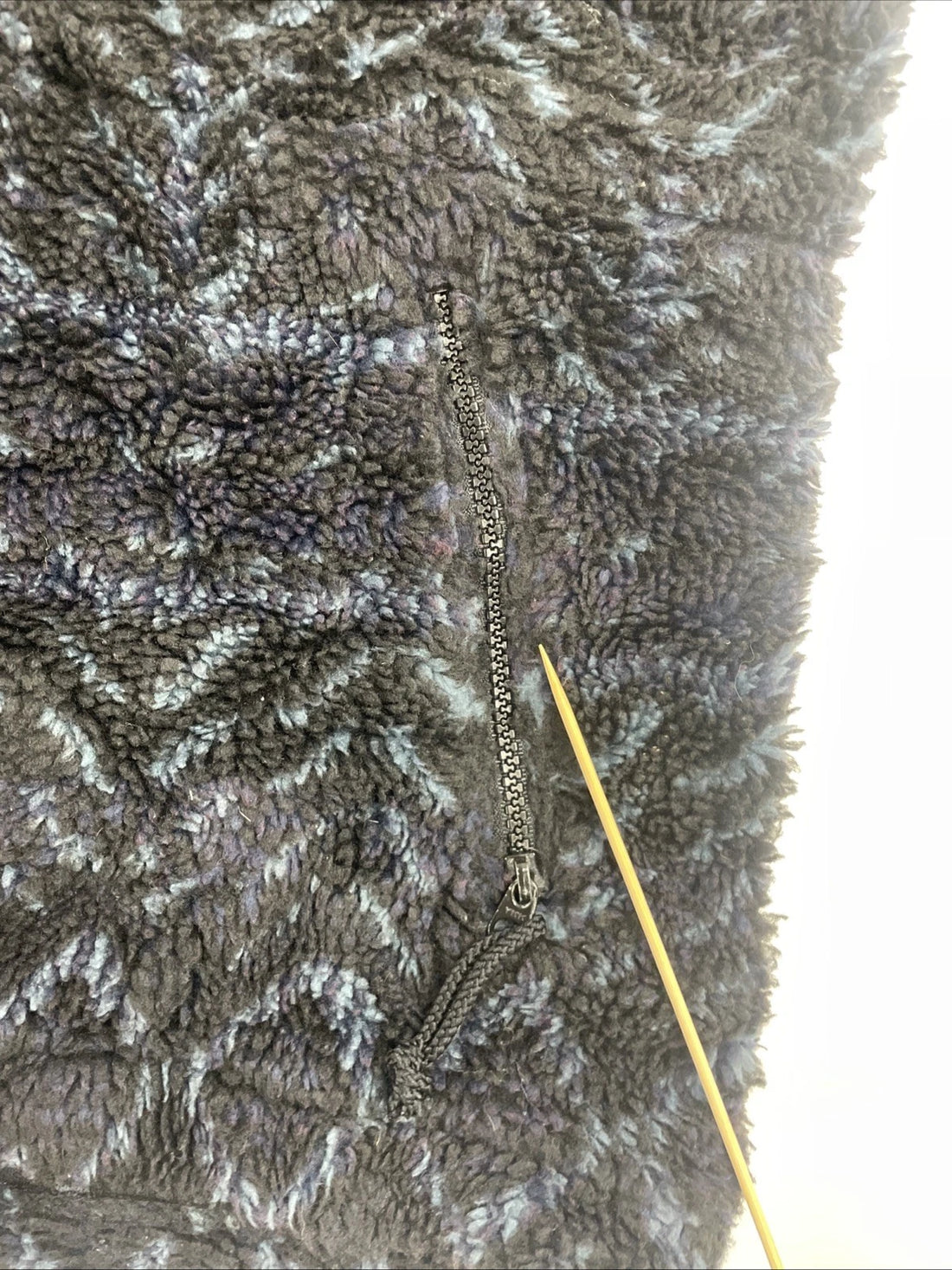 Vintage Columbia Fleece Jacket Size Medium Aztec Blue Black