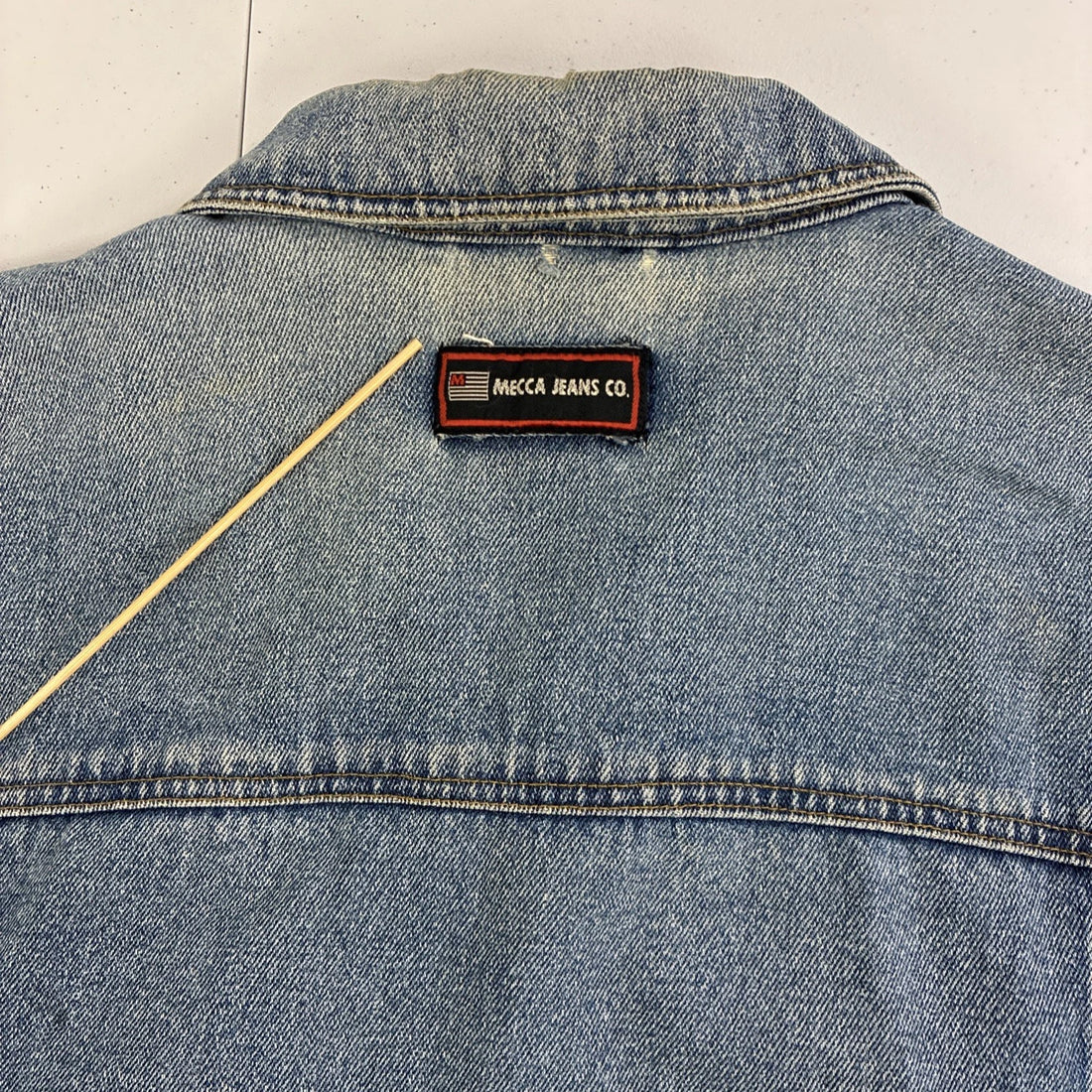 Vintage Mecca Jeans Co. Denim Trucker Jacket Size Large Y2K