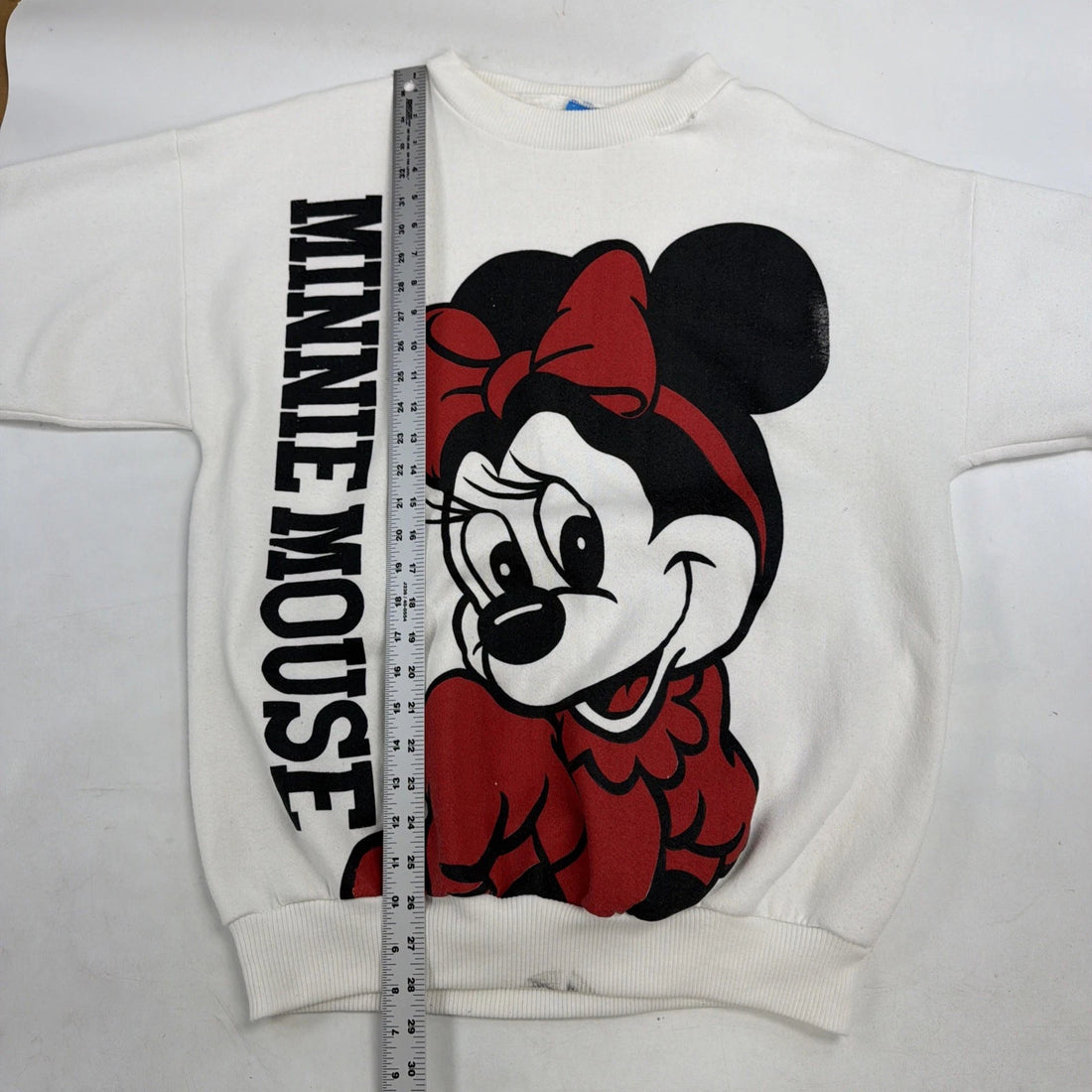 Vintage Minnie Mouse Disney Crewneck Sweatshirt Size XL Double Sided 80s 90s