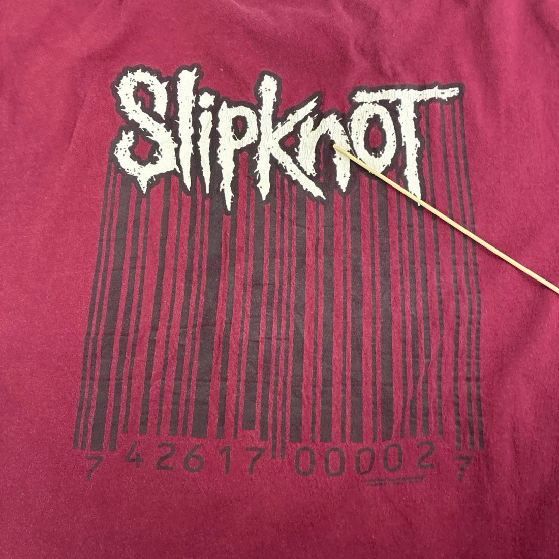 Vintage Slipknot Barcode Band T-Shirt Size 2XL