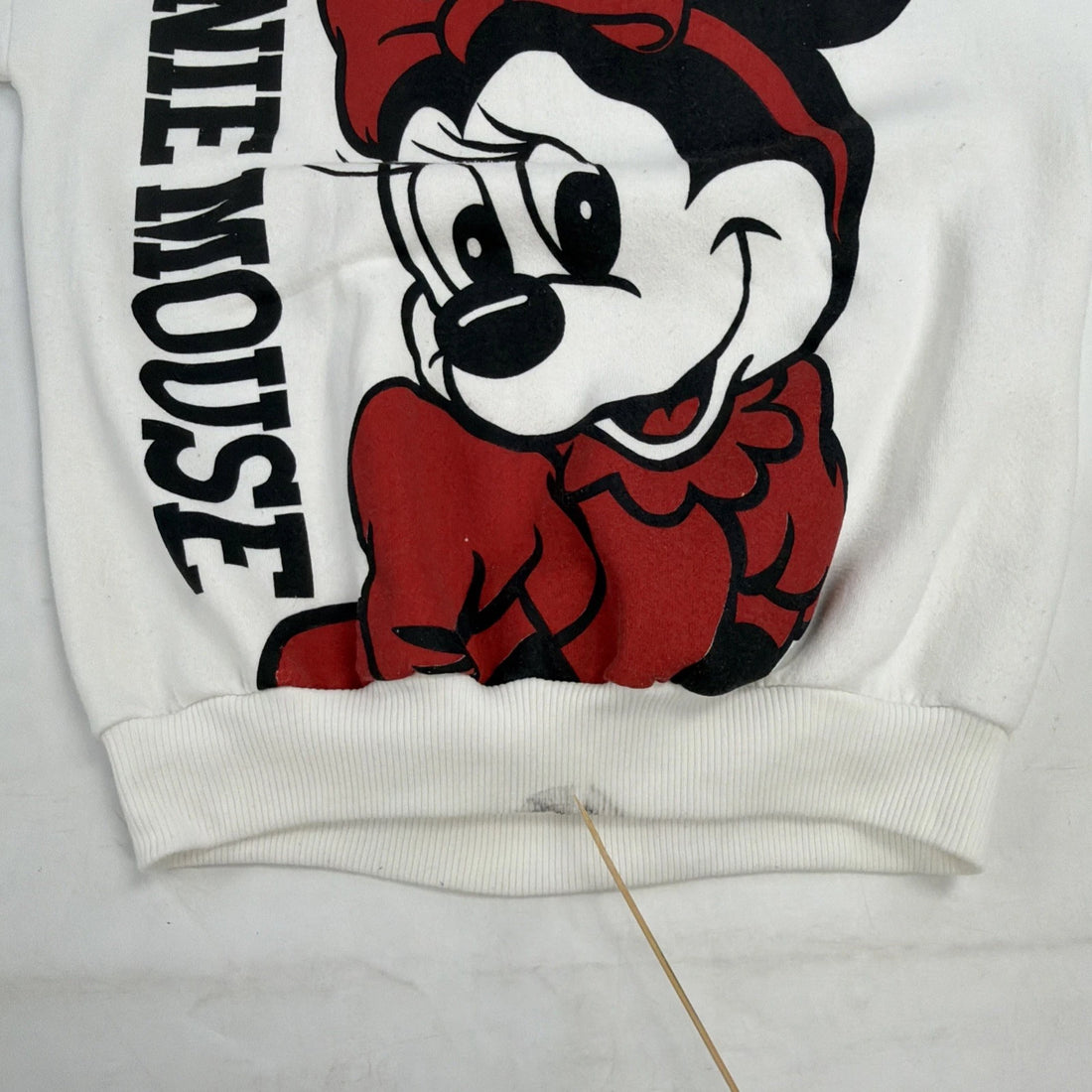 Vintage Minnie Mouse Disney Crewneck Sweatshirt Size XL Double Sided 80s 90s