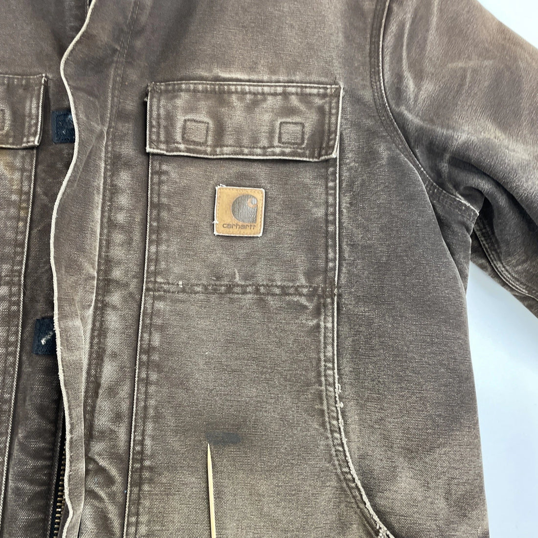 Carhartt Canvas Arctic Work Jacket Size Large Tall C26 DKB