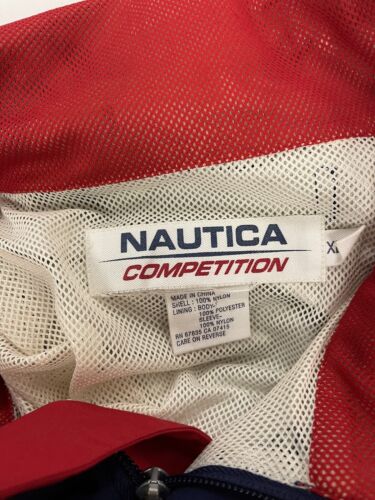 Vintage Nautica Competition Windbreaker Light Jacket Size XL Blue