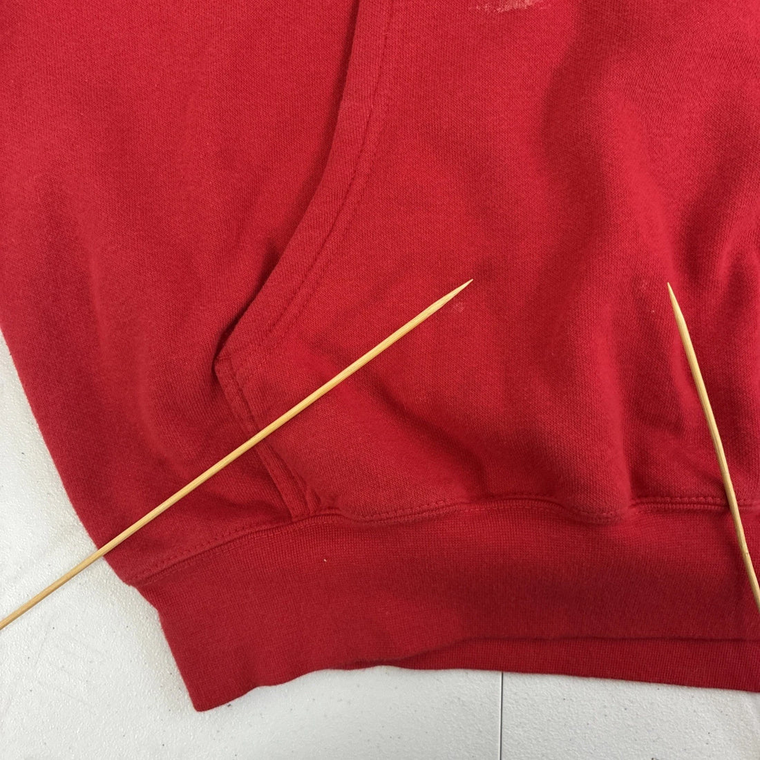 Vintage Nike Sweatshirt Hoodie Size Medium Red Embroidered Swoosh
