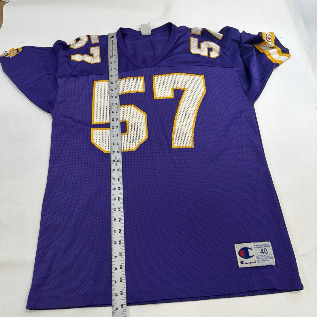 Vintage Minnesota Vikings Dwayne Rudd Champion Jersey Size 40 NFL