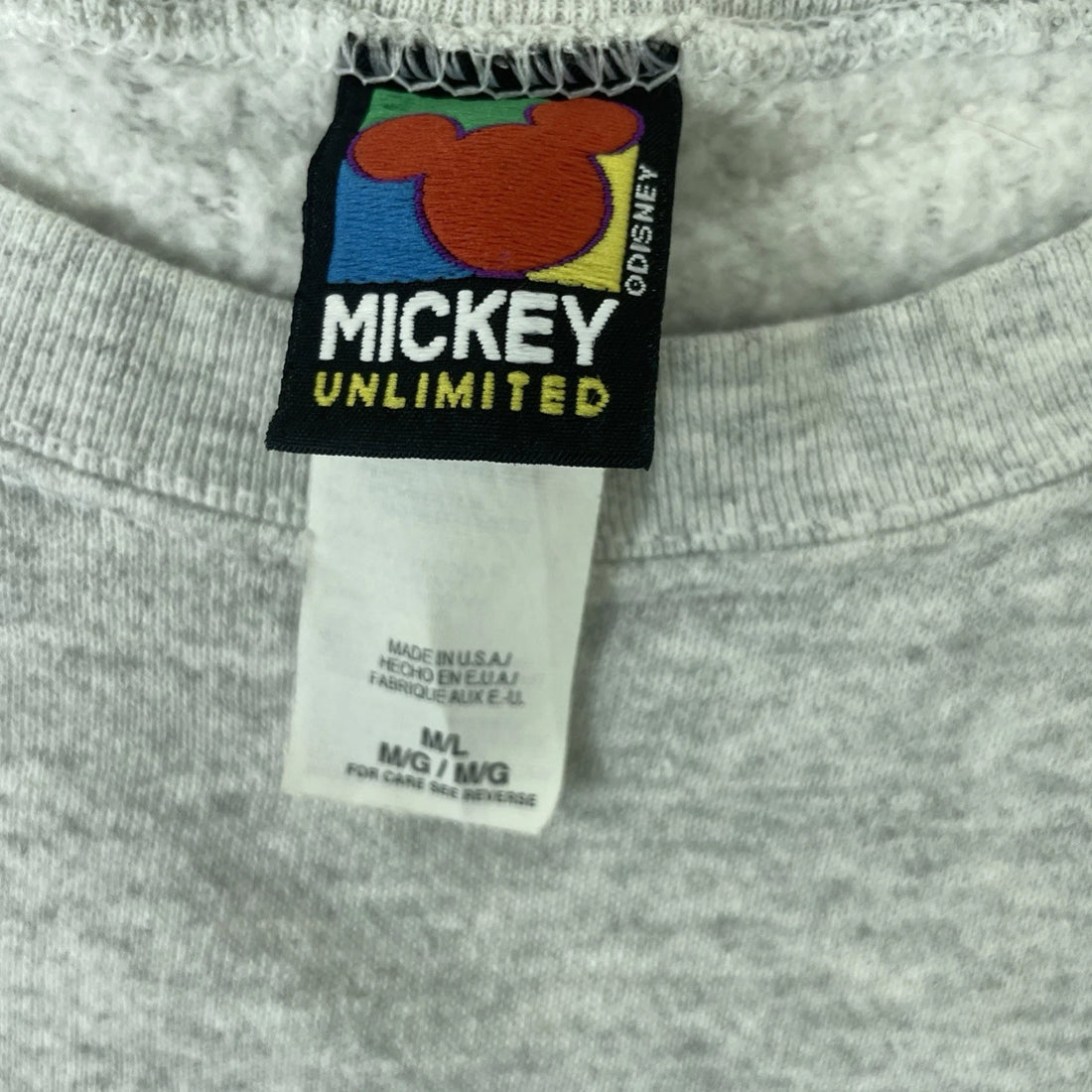 Vintage Mickey Mouse Disney Crewneck Sweatshirt Size Medium/Large