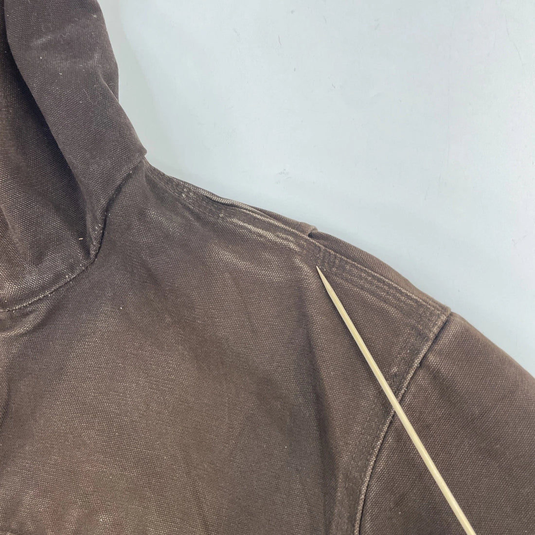 Carhartt Canvas Work Jacket Size Large Hooded J141 DKB