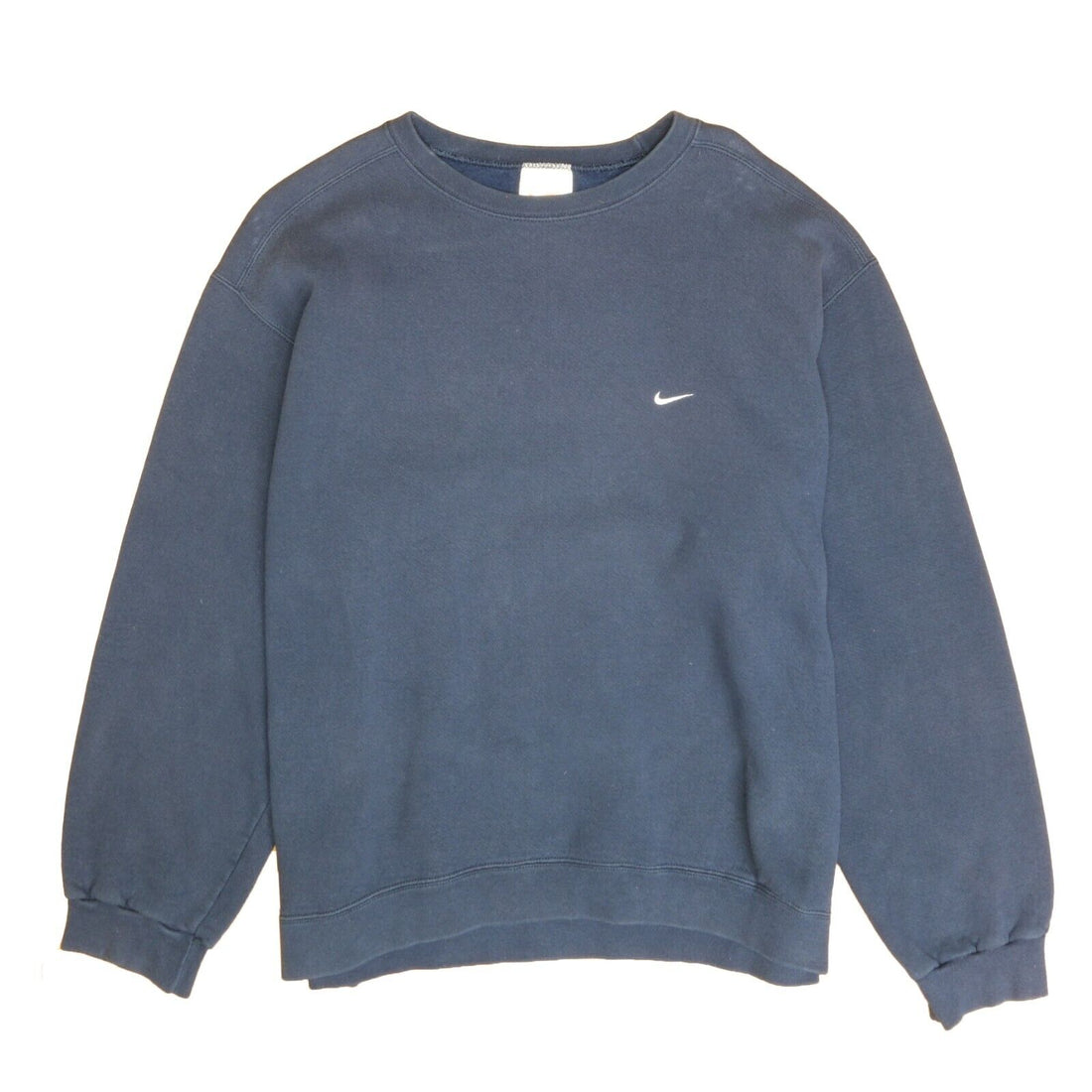 Vintage Nike Sweatshirt Crewneck Size XL Navy Blue Embroidered Swoosh 90s