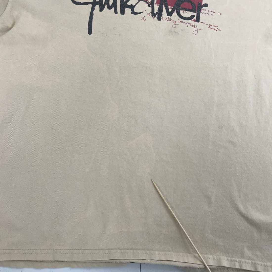 Vintage Quiksilver Ringer T-Shirt Size Medium Brown Y2K