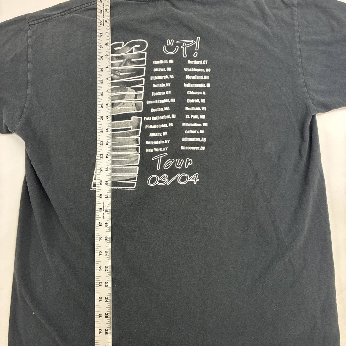 Vintage Shania Twain Up Tour T-Shirt Size XL 2003