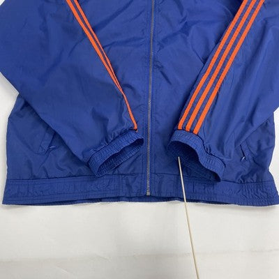 Vintage Adidas Windbreaker Light Jacket Size Large Blue
