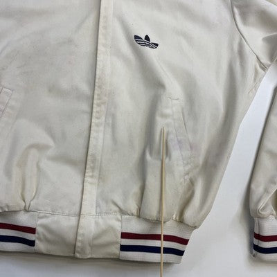 Vintage Adidas Trefoil Bomber Jacket Size Large 70s 80s