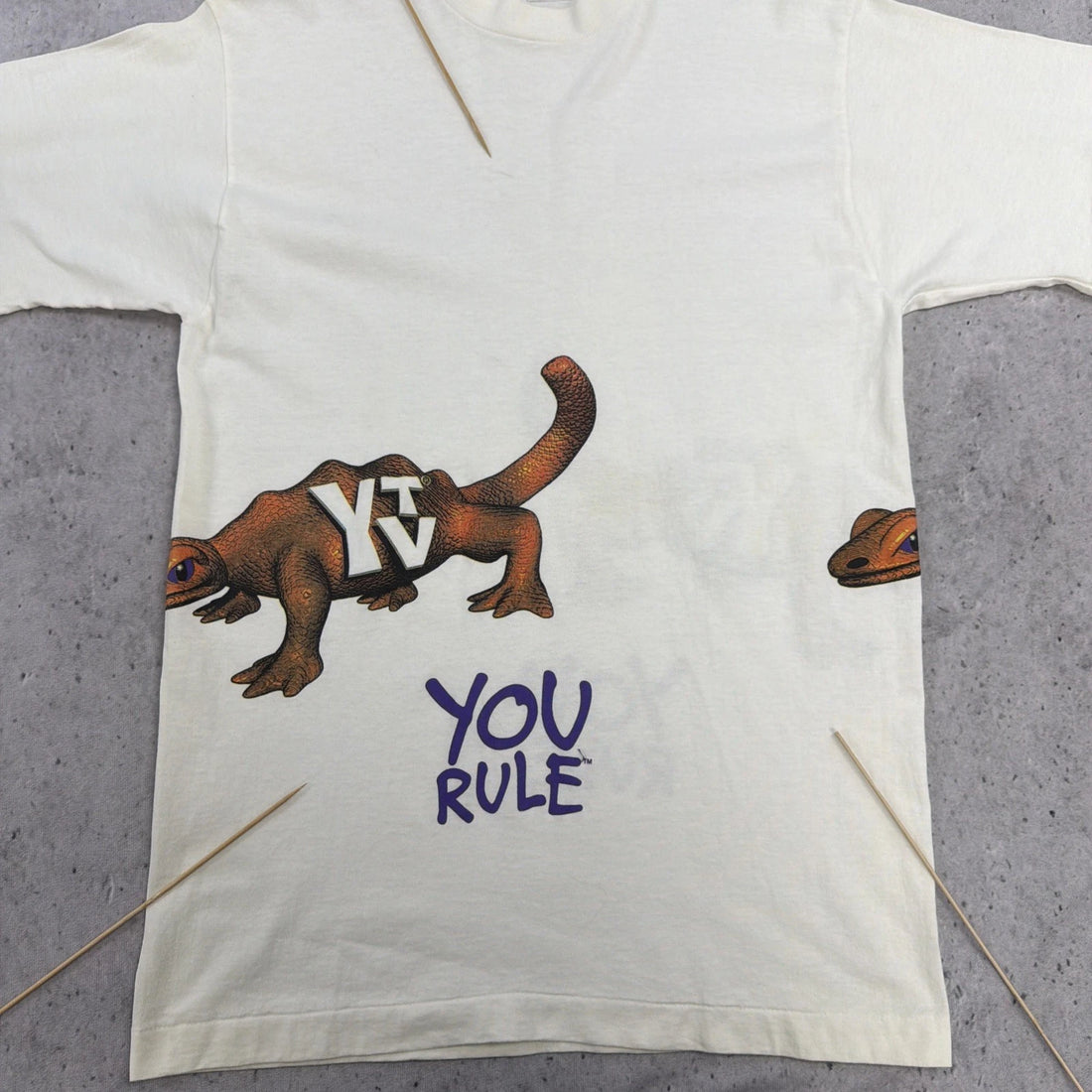 Vintage YTV You Rule TV Promo T-Shirt Size Large Cartoon