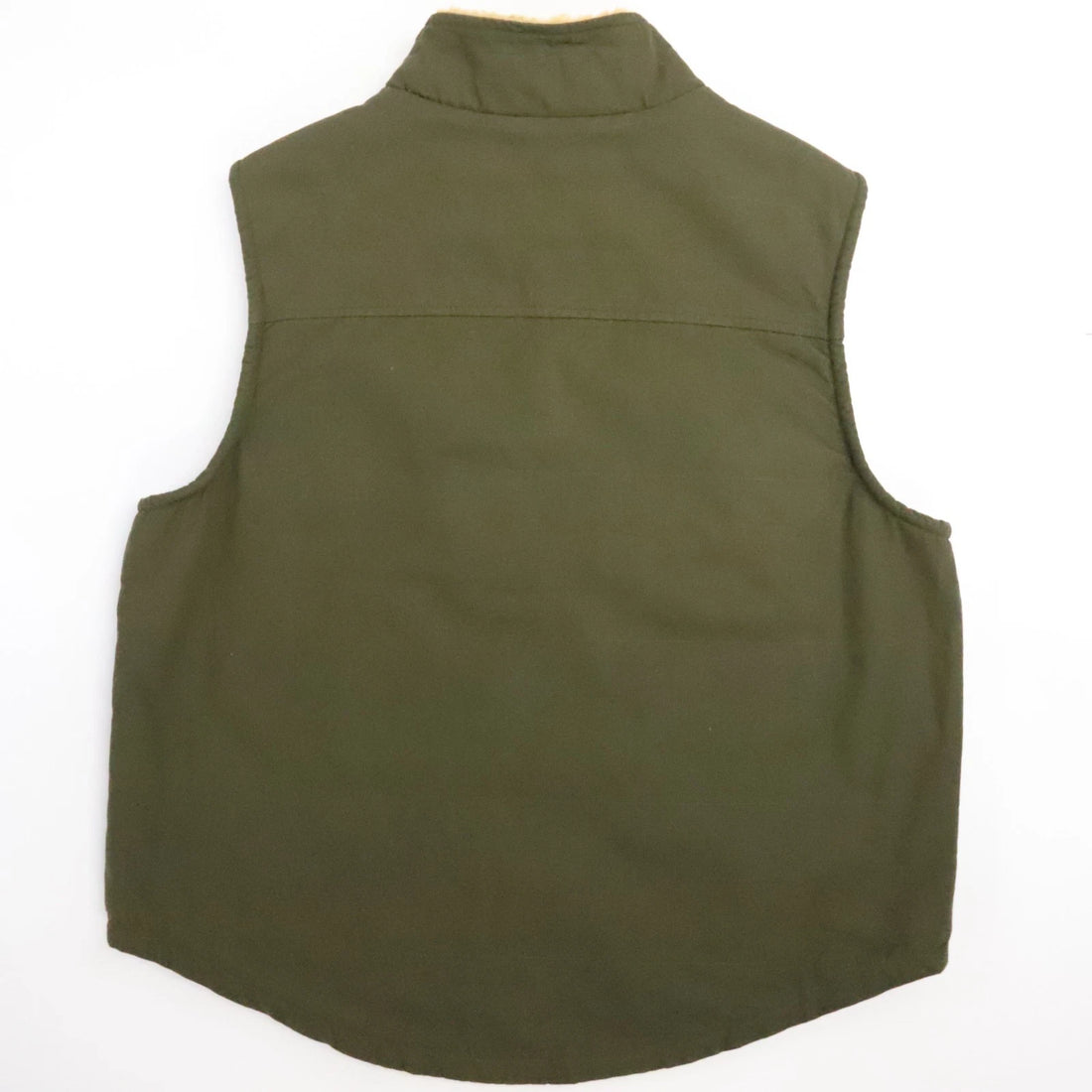 Lee Work Vest Jacket Size Large Green Sherpa Lined