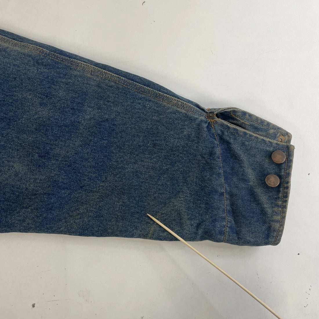 Denim Jacket Size Medium Plaid Lined Corduroy Collar