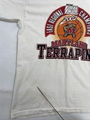 Vintage Maryland Terrapins Final Four Basketball T-Shirt Size Large NCAA