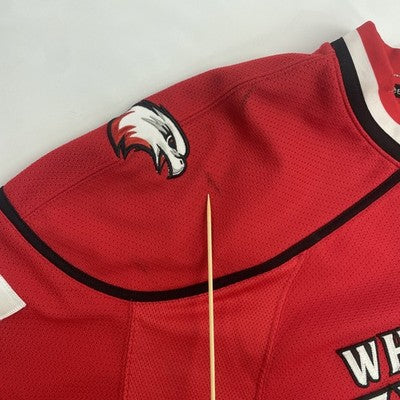 White Hawks Reebok Authentic Hockey Jersey Size 58 Goalie Style