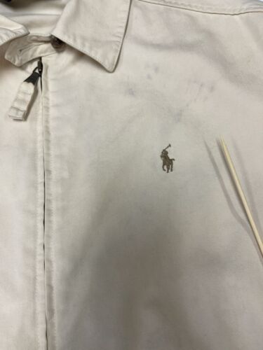 Vintage Polo Ralph Lauren Harrington Jacket Size Medium Tan Beige