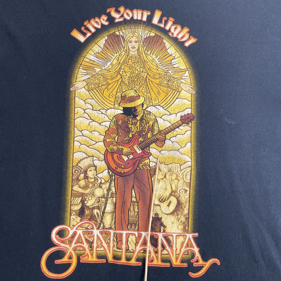 Santana Live Your Light World Tour T-Shirt Size XL 2008