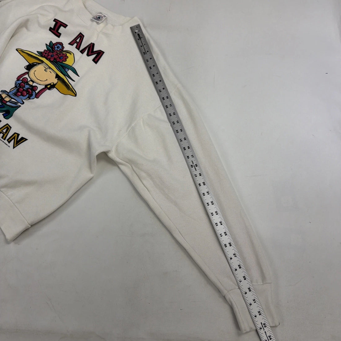 Vintage Lucy I Am Woman Peanuts Crewneck Sweatshirt Size XL