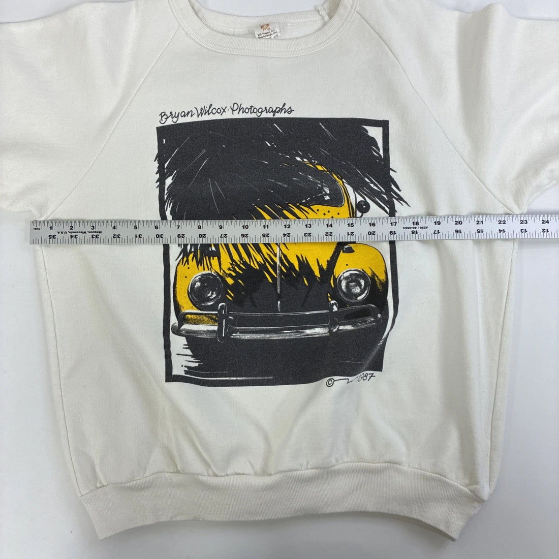 Vintage Bryan Wilcox Photographs Crewneck Sweatshirt Size Large 1987 80s
