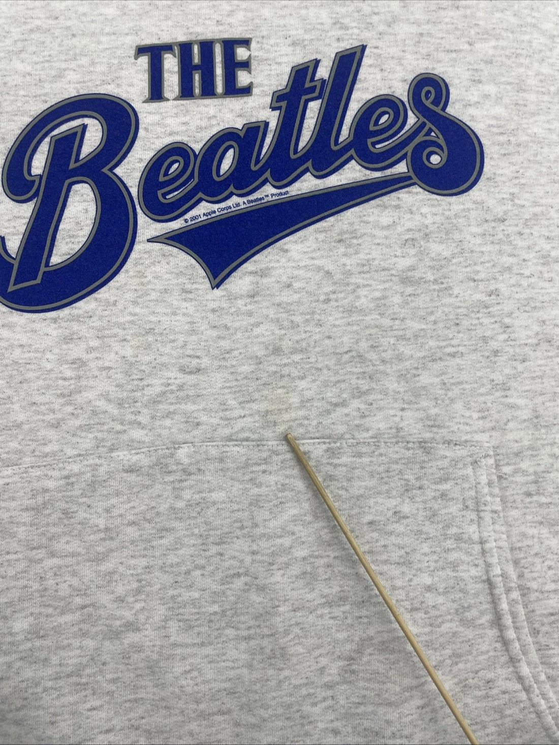 The Beatles Sweatshirt Hoodie Size Large Spell Out Gray
