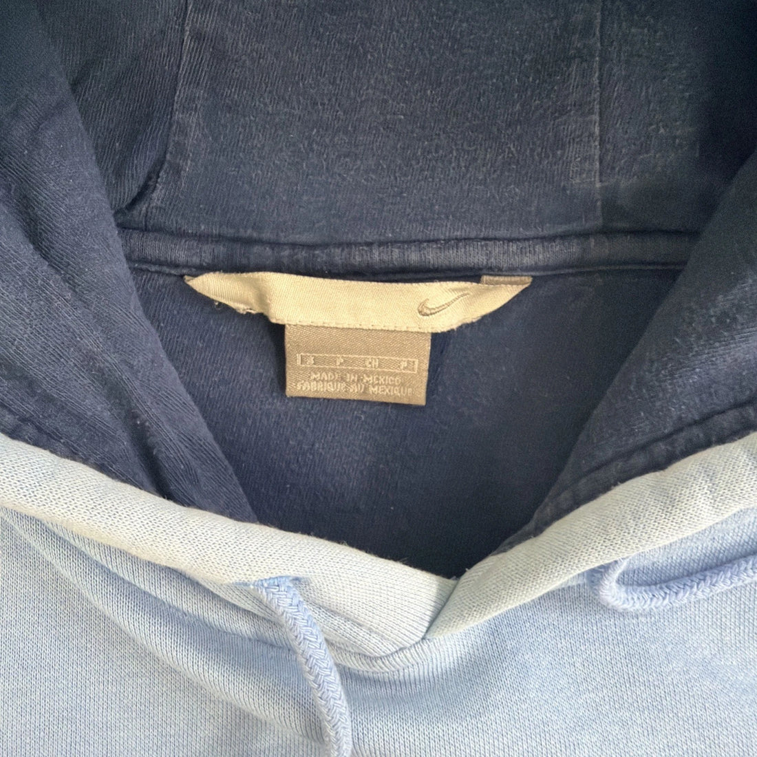 Vintage Nike Sweatshirt Hoodie Size Small Blue Spell Out