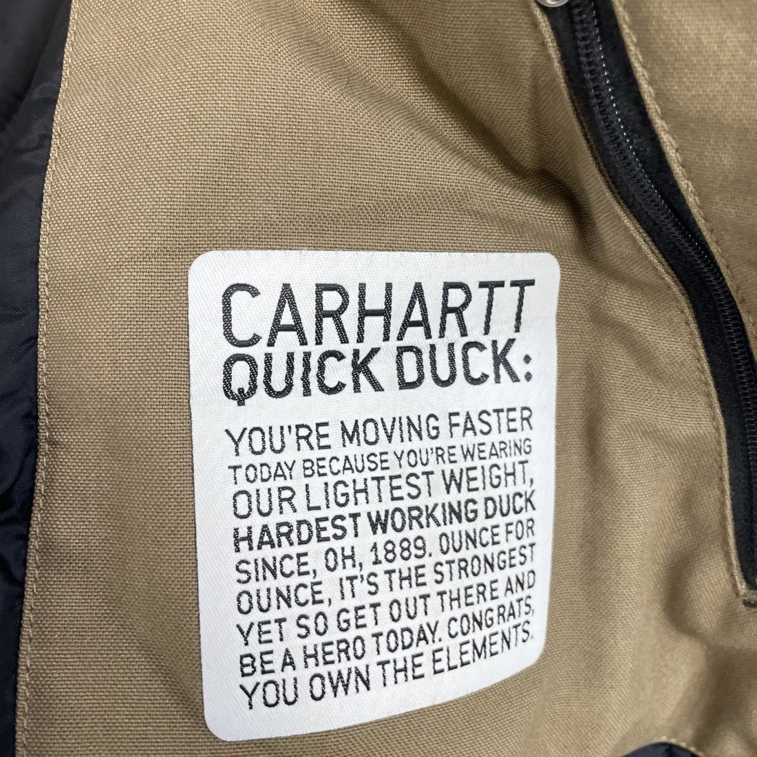 Carhartt Bomber Work Jacket Size 2XL Brown