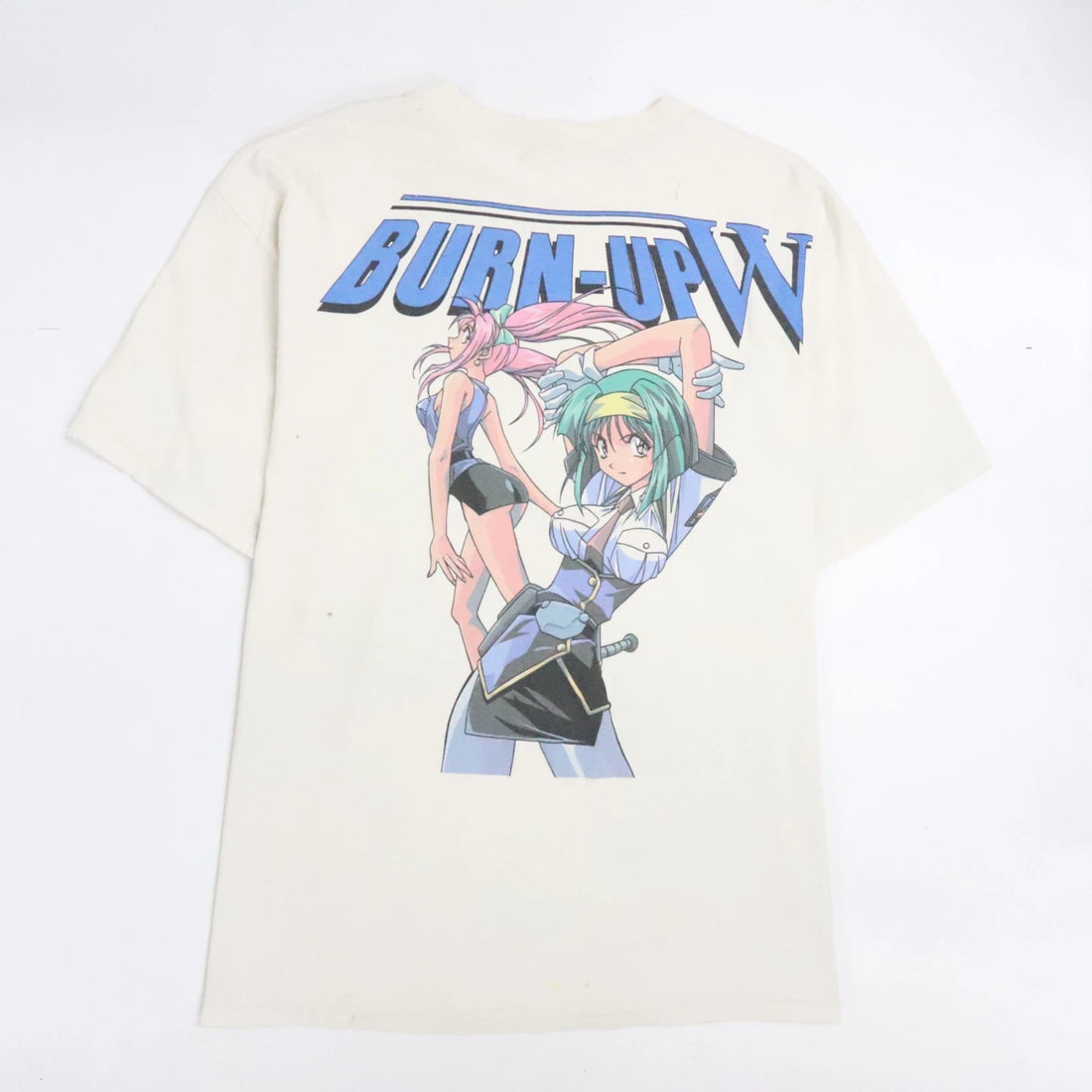 Vintage Burn Up W T-Shirt Size XL Anime Manga AOP