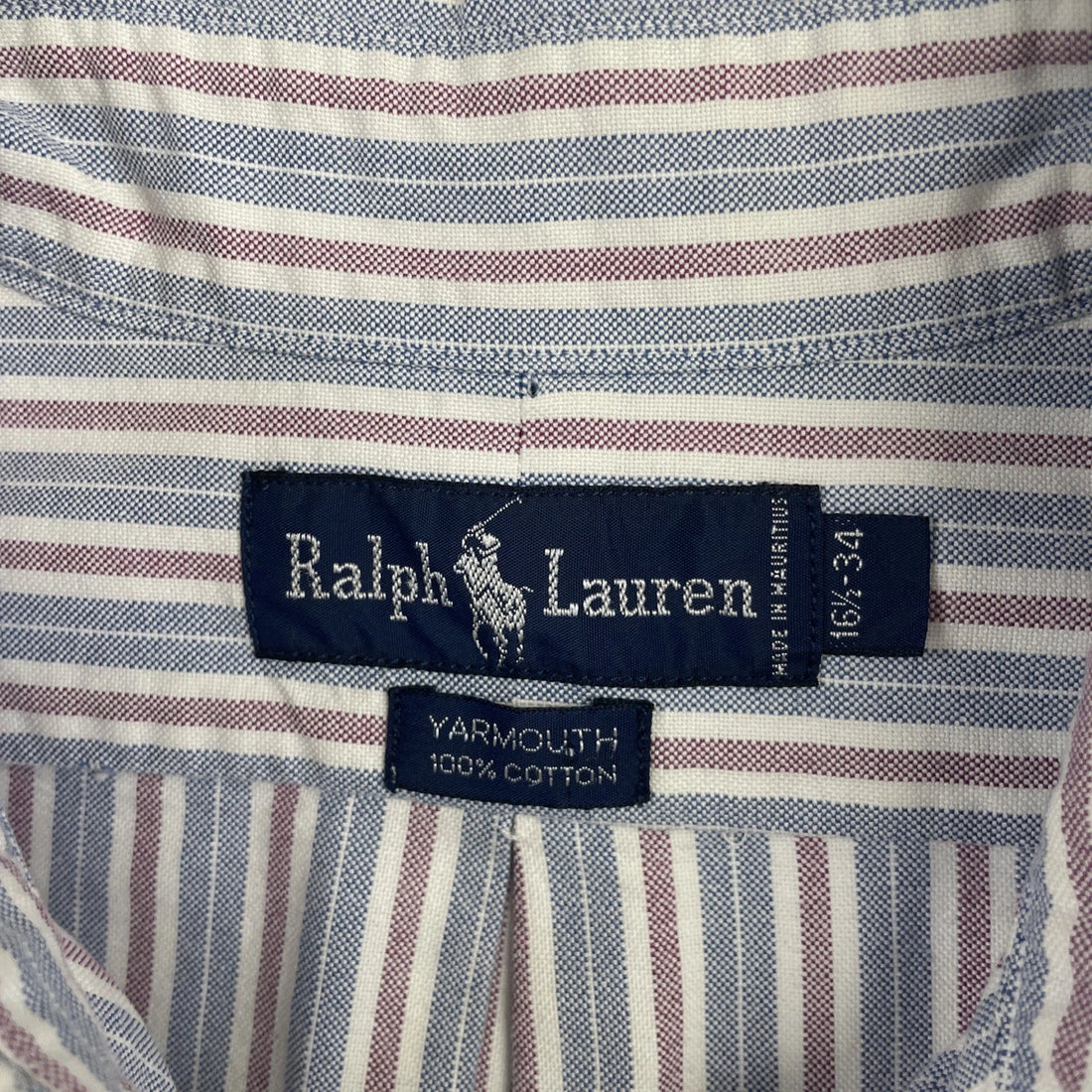 Vintage Ralph Lauren Button Up Shirt Size 16 1/2-34 Striped