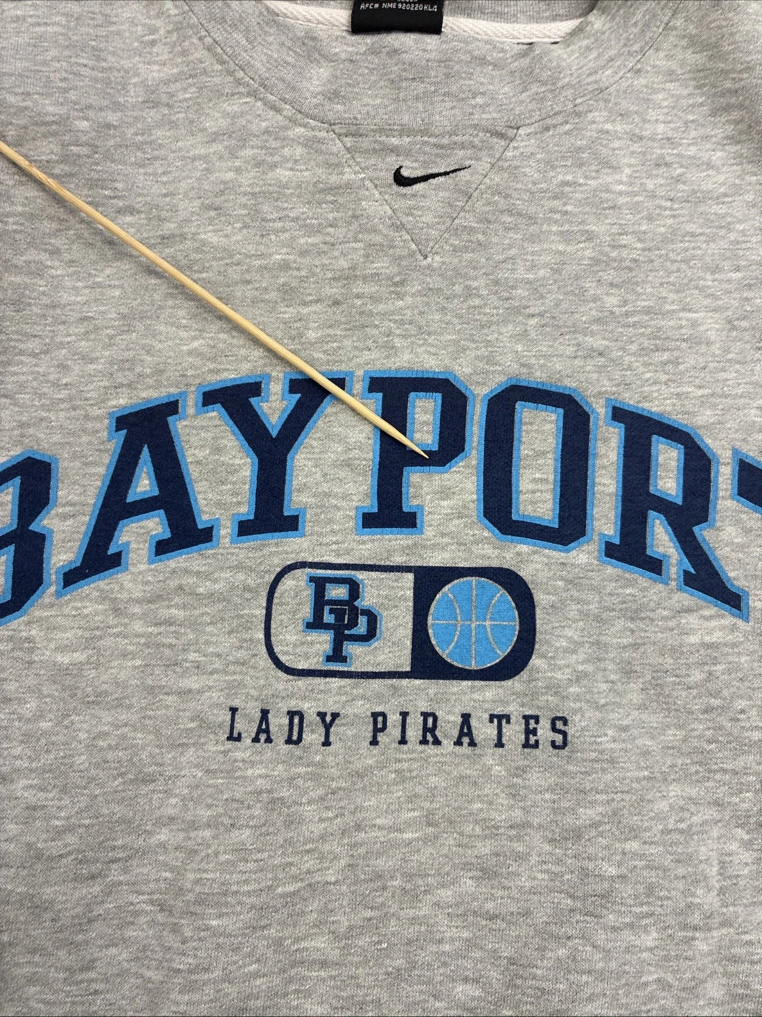 Nike Bayport Lady Pirates Crewneck Sweatshirt Size Medium