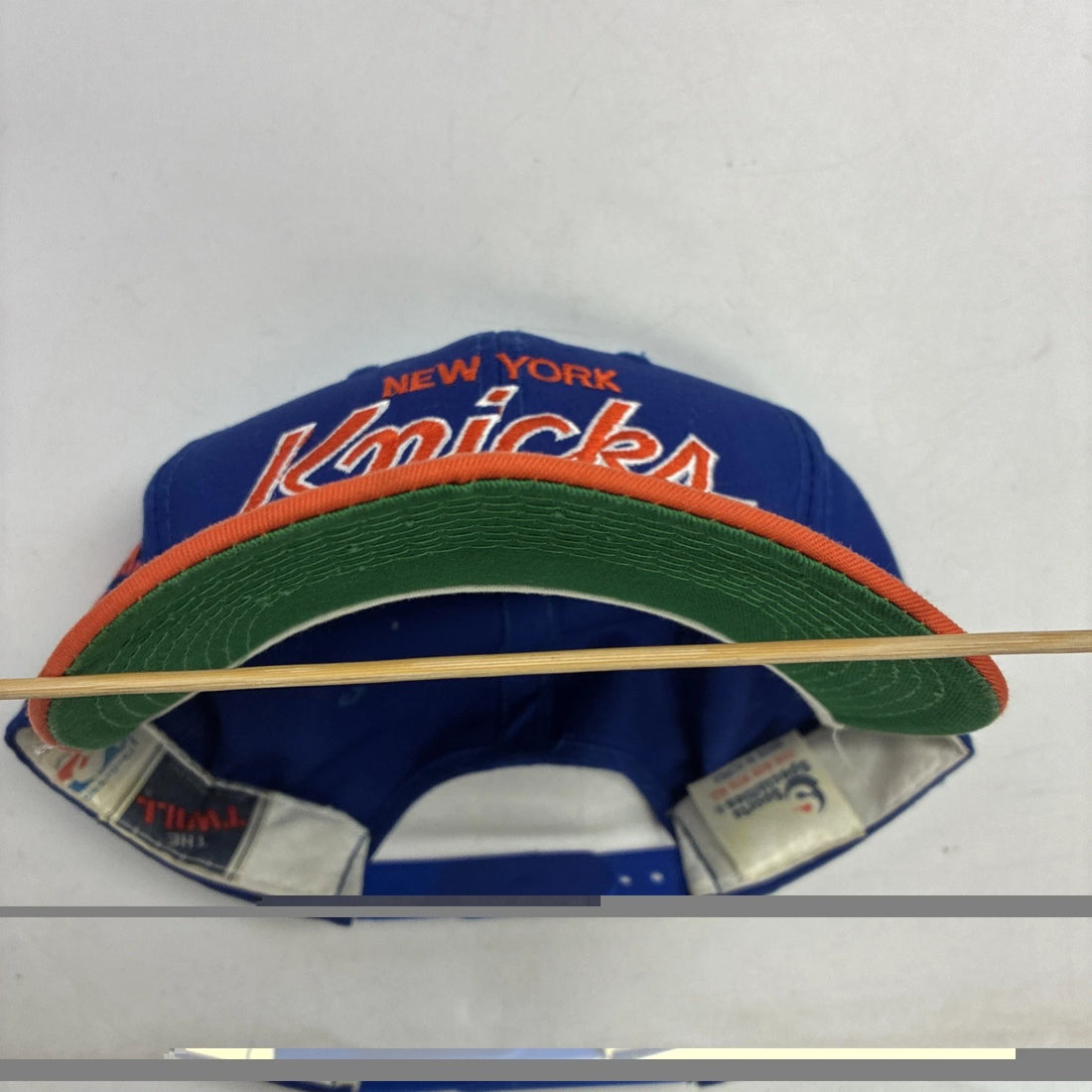 Vintage New York Knicks Script Sports Specialties Twill Snapback Hat OSFA NBA