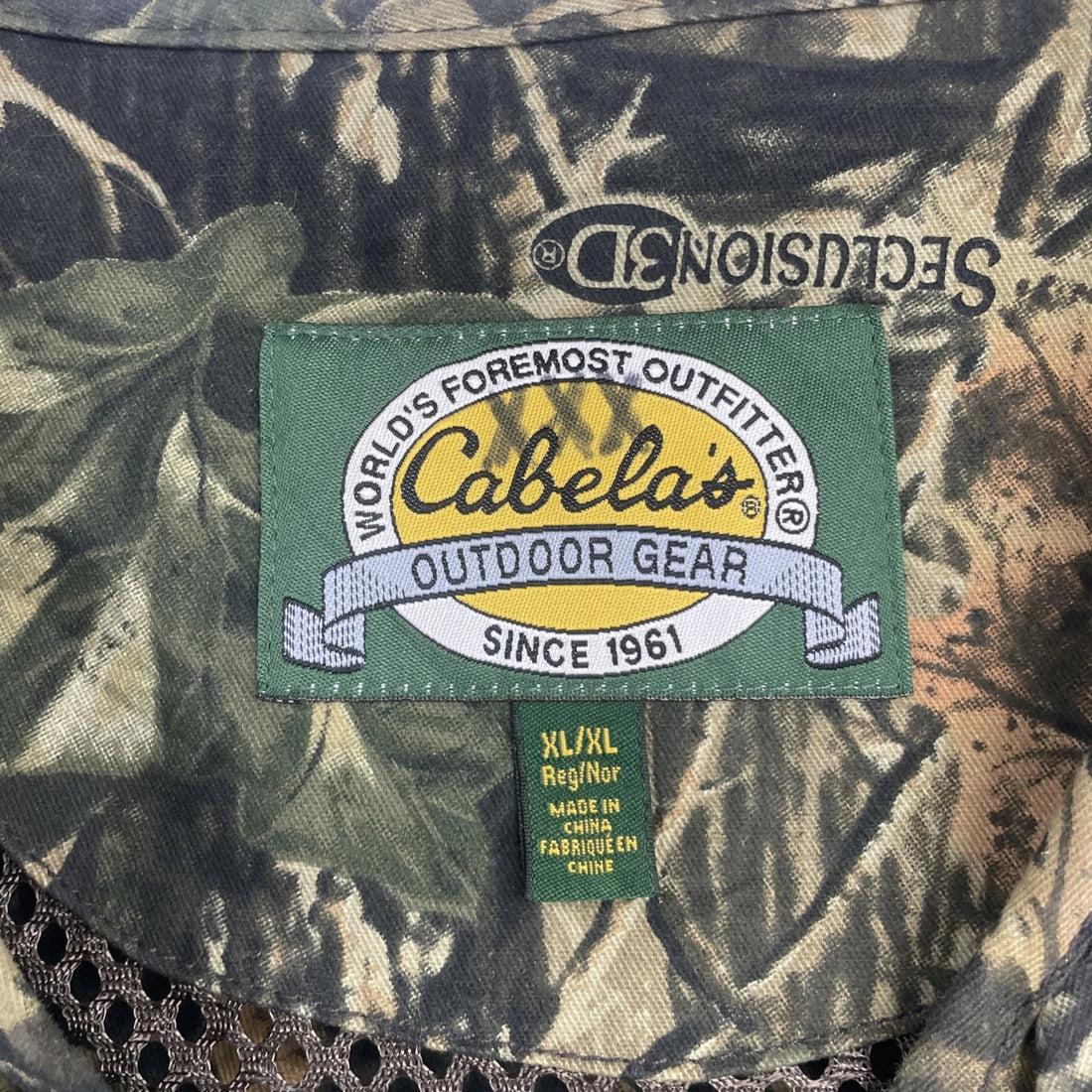 Cabela's Seclusion 3D Camo Hunting Vest Jacket Size XL