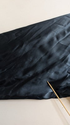 Vintage Karington Satin Bomber Jacket Size Large Blue