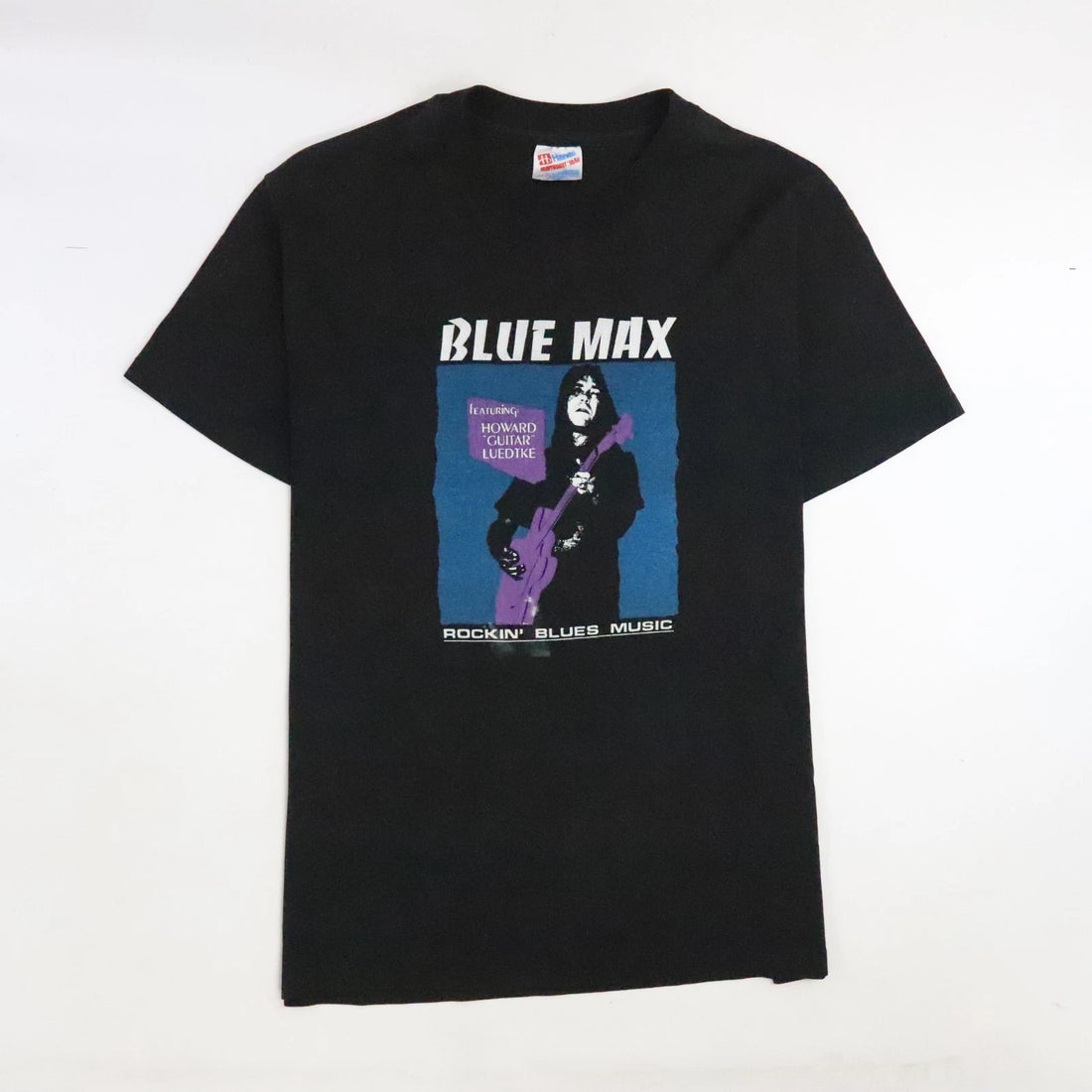 Vintage Blue Max Howard Guitar Luedtke T-Shirt Size Large