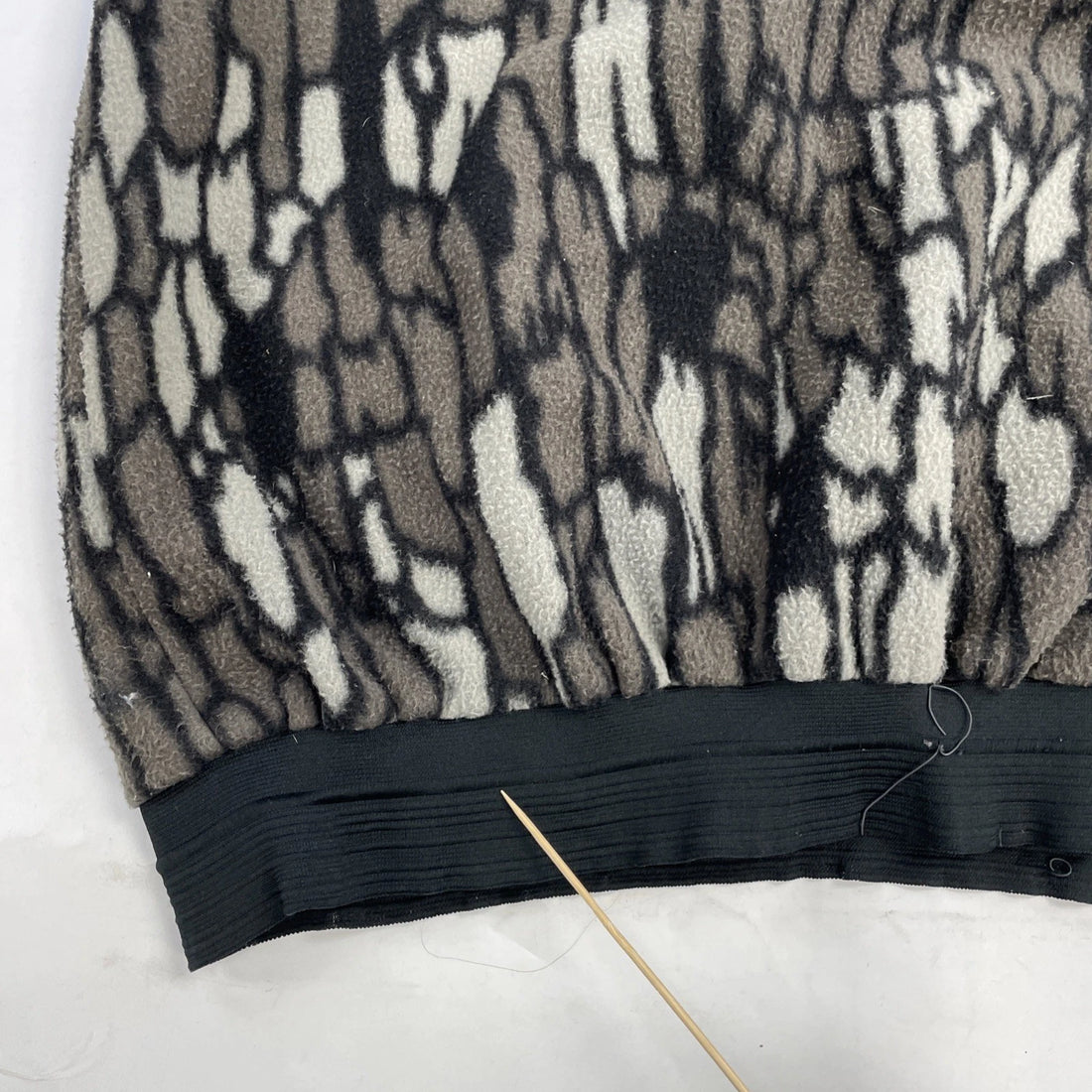 Vintage Tree Camo Pullover Fleece Jacket Size XL