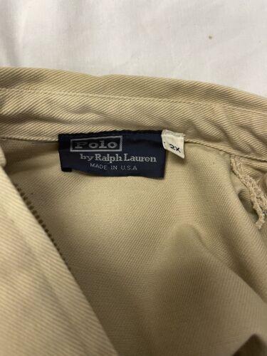 Vintage Polo Ralph Lauren Harrington Jacket Size 2XL Beige 90s