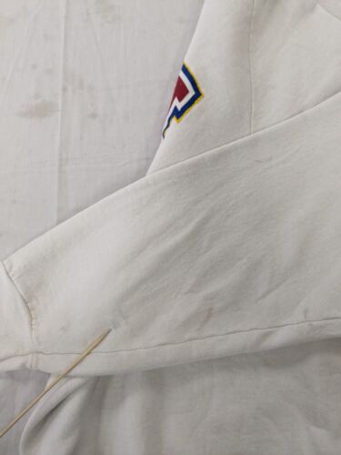 Vintage Military Memorial USA Eagle Sweatshirt Crewneck Size XL White 90s