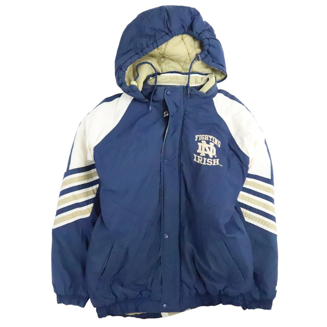 Vintage Notre Dame Fighting Irish Starter Puffer Jacket Size XL NCAA