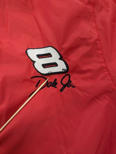 Vintage Dale Earnhardt JR Reversible Racing Jacket Size Large Red NASCAR