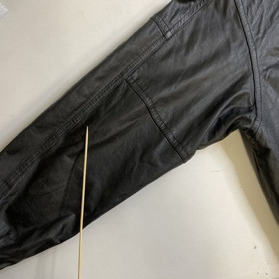 Vintage Expressions Leather Bomber Jacket Size Medium