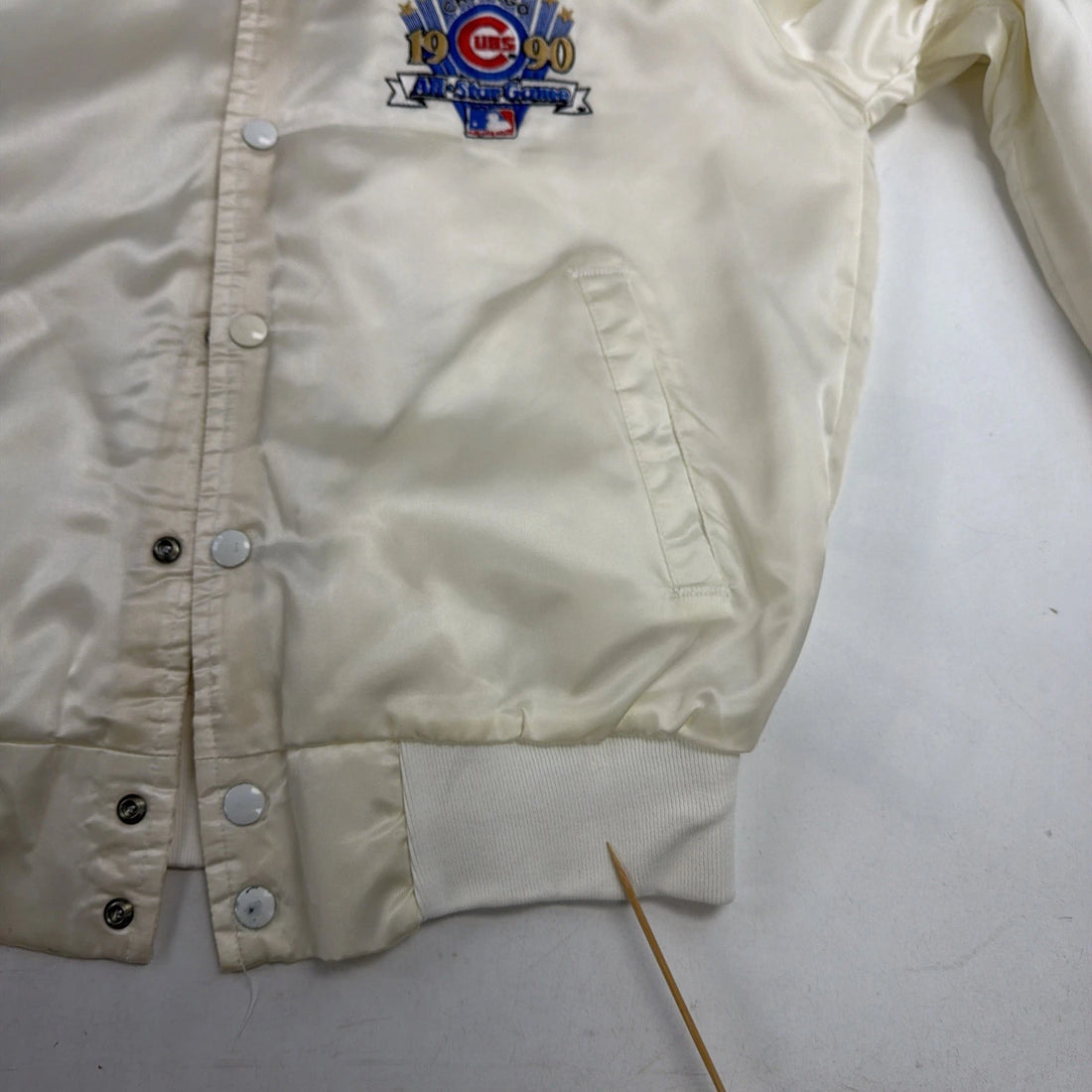 Vintage Chicago Cubs All Star Game Satin Jacket Size Medium 1990 90s MLB