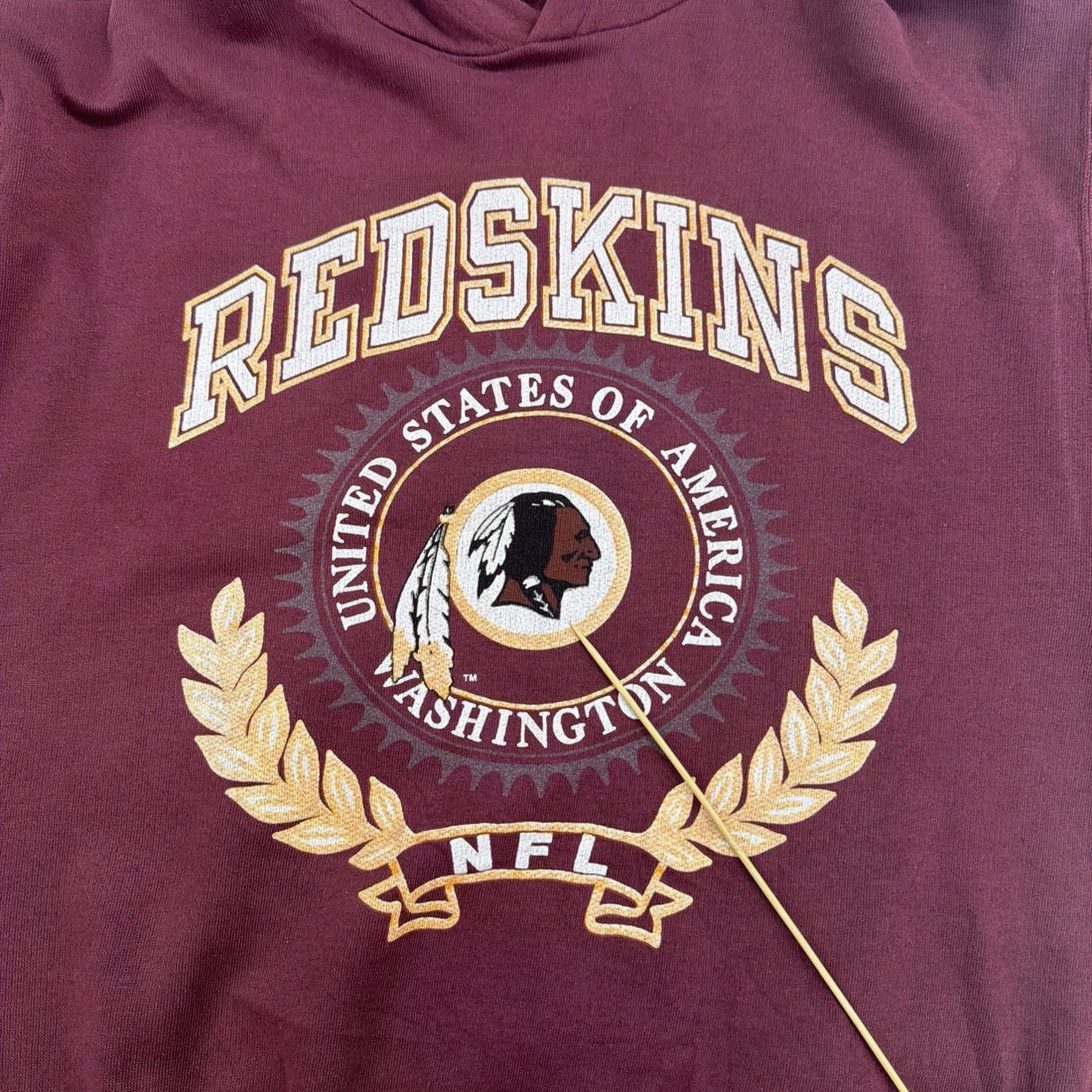 Vintage Washington Redskins Sweatshirt Hoodie Size Medium NFL