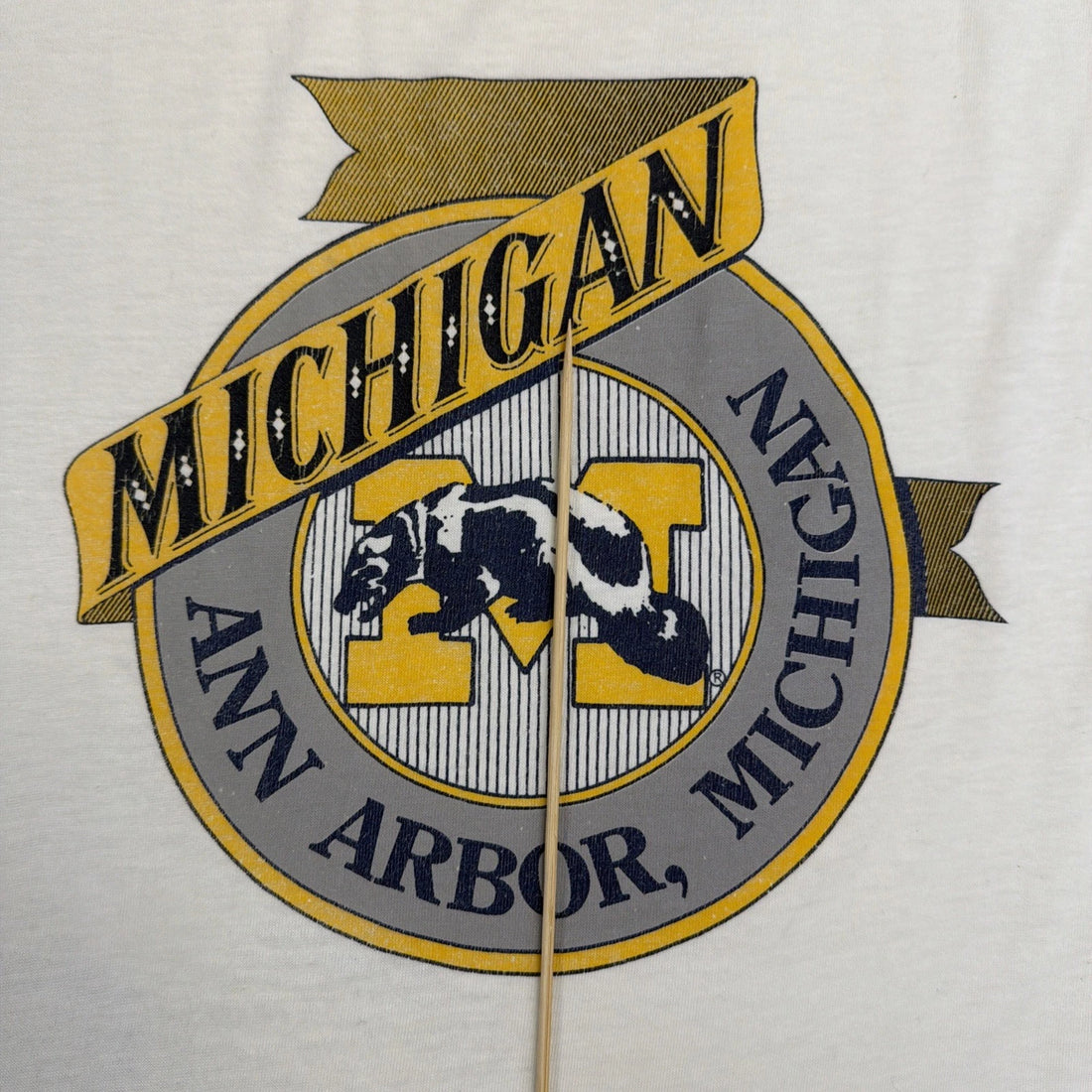 Vintage Michigan Wolverines Nike T-Shirt Size Medium 80s 90s NCAA