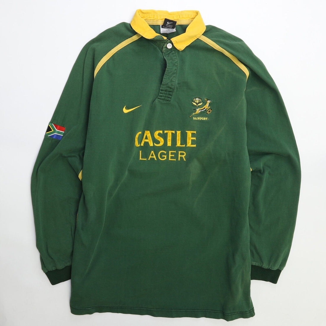 Vintage South Africa Nike Rugby Shirt Size XL Springboks Castle Lager